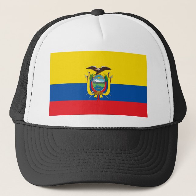 Ecuador-Flagge Truckerkappe (Vorderseite)