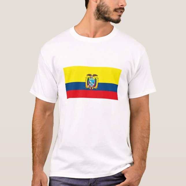 Ecuador-Flaggen-T - Shirt (Vorderseite)
