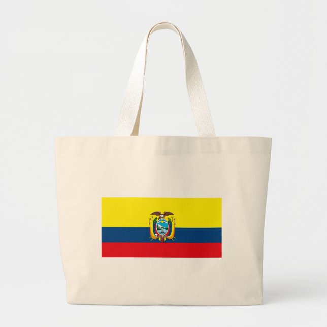 Ecuador-Flaggen-Taschen-Tasche Jumbo Stoffbeutel (Vorne)