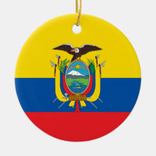 Ecuador-Flaggen-Verzierung Keramikornament