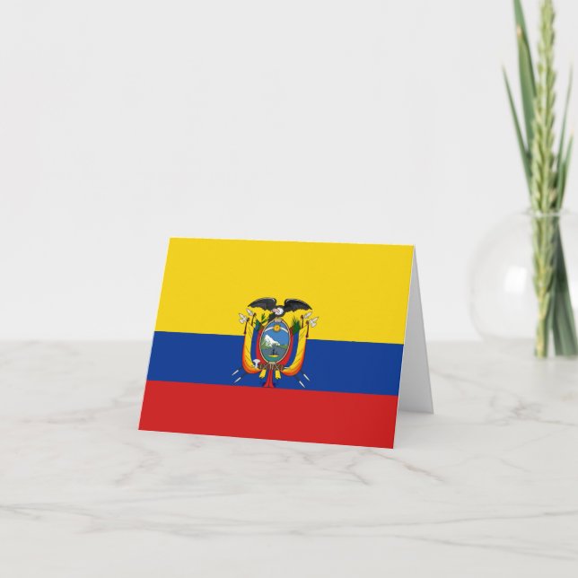 Ecuador-Flaggennotecard Karte (Vorderseite)