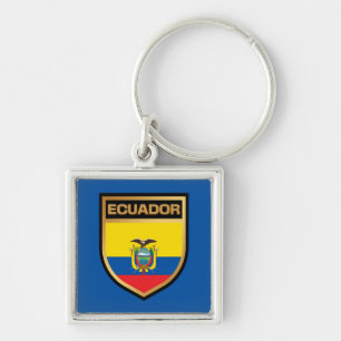 Ecuador-Flaggenschild Schlüsselanhänger