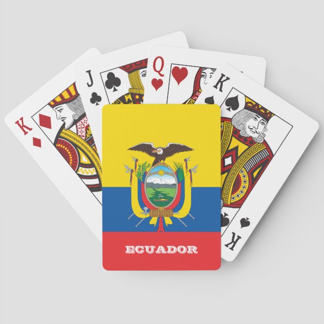 Ecuador Flaggenspiele, Ecuador Spielkarten (Rückseite)