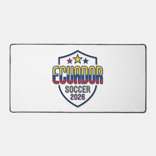 Ecuador Fußball 2026 Fußball Fett Landestypografie Schreibtischunterlage