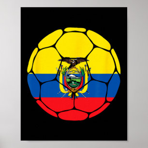 Ecuador Fußball Ll Flaggen Trikot Ecuadorianischer Poster