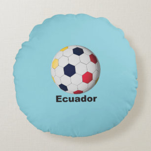 Ecuador Fußball Rundes Kissen