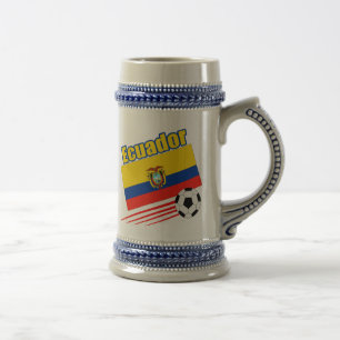 Ecuador-Fußball-Team Bierglas