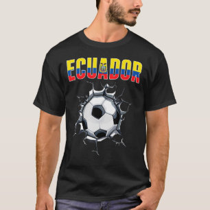 Ecuador Fußballfans - Ecuadors Fußball in Crack T-Shirt