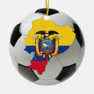 Ecuador-Fußballfußballverzierung Keramikornament