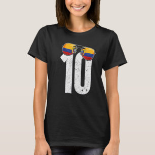 Ecuador Fußballspielernummer 10 Ecuadorianische Fl T-Shirt