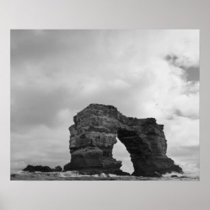 Ecuador, Galapagos-Inseln, Darwin-Insel, Wellen Poster