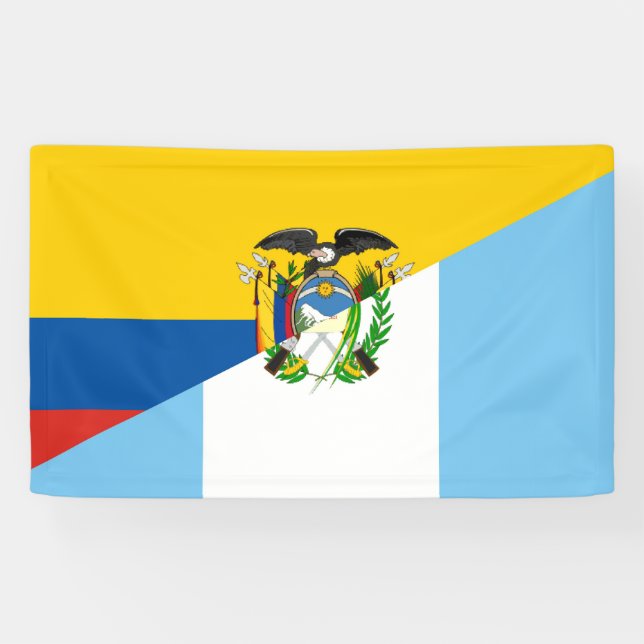 Ecuador Guatemala - Halbfahndungsland Banner (Horizontal)