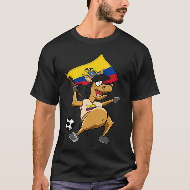 Ecuador Horse Fan T-Shirt (Vorderseite)