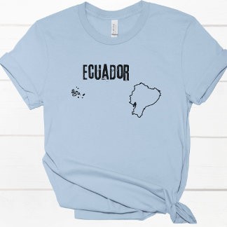 Ecuador Landkarte Ecuadorianische Kontur Form T-Shirt