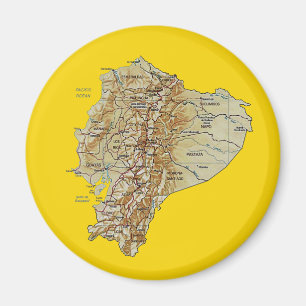 Ecuador Map Magnet