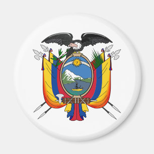 Ecuador - Offizielles Wappen-Heraldry-Symbol Magnet