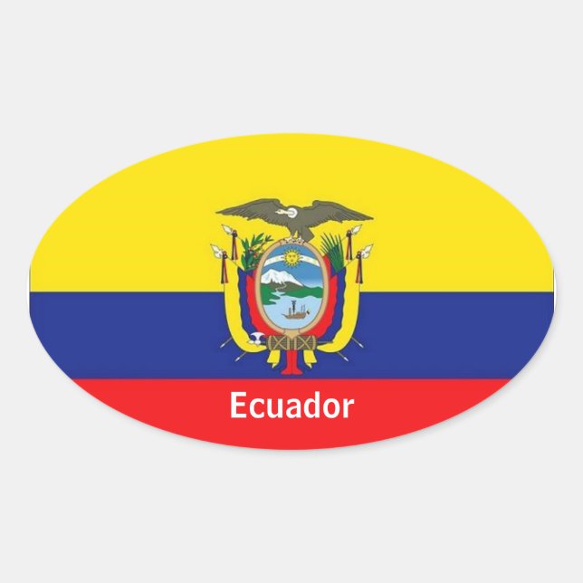 Ecuador: ovale Aufkleber (Vorderseite)