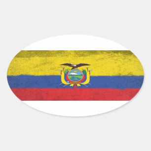 Ecuador Ovaler Aufkleber