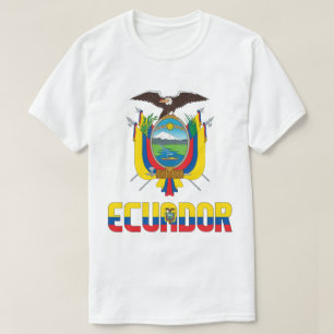 Ecuador - Patriotische Flagge und Wappen T-Shirt