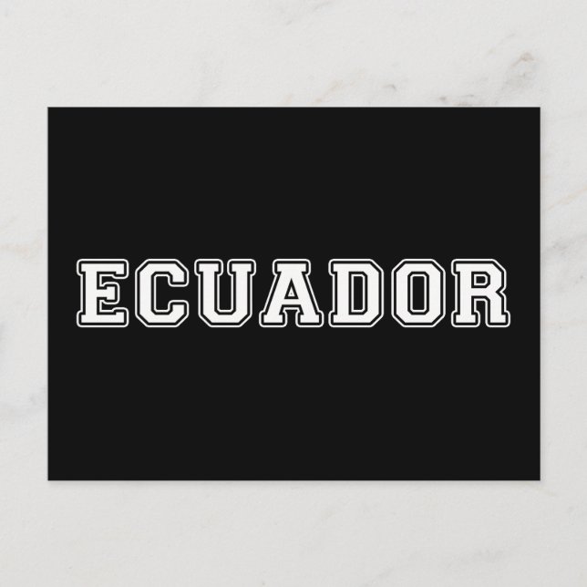 Ecuador Postkarte (Vorderseite)