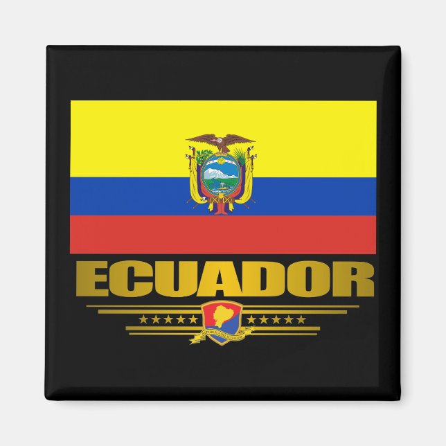 ‚Ecuador Pride‘ Magnet (Vorne)