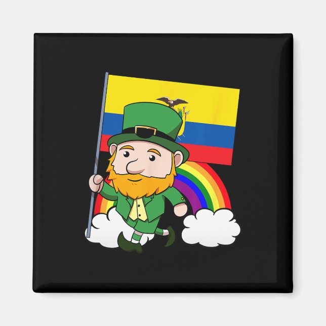 Ecuador Proud Ecuadorian Flag St Patricks Day Lep Magnet (Vorne)