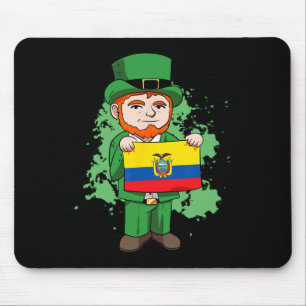Ecuador Proud Ecuadorian Flag St Patricks Day Lep Mousepad