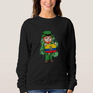 Ecuador Proud Ecuadorian Flag St Patricks Day Lep Sweatshirt