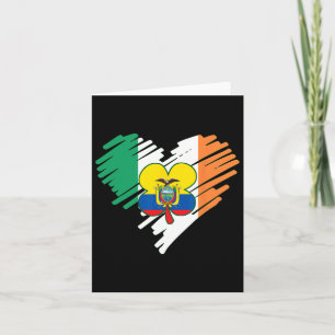 Ecuador Proud Ecuadorian Flag St Patricks Day Sha Karte