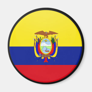 Ecuador-Qualität Flaggen-Kreis Magnet