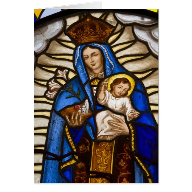 Ecuador, Quito. Statue der geflügelten Jungfrau (Vorne)