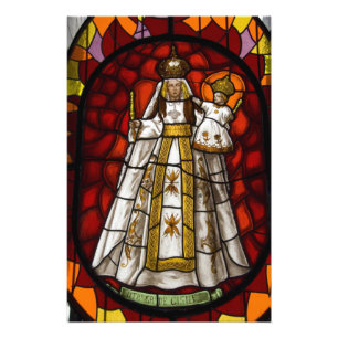 Ecuador, Quito Statue der geflügelten Jungfrau 2 Fotodruck