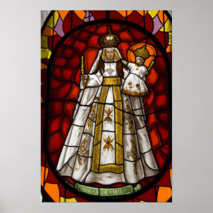 Ecuador, Quito Statue der geflügelten Jungfrau 2 Poster