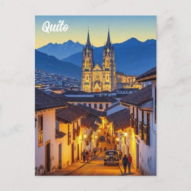Ecuador Quito travel Postkarte (Vorderseite)