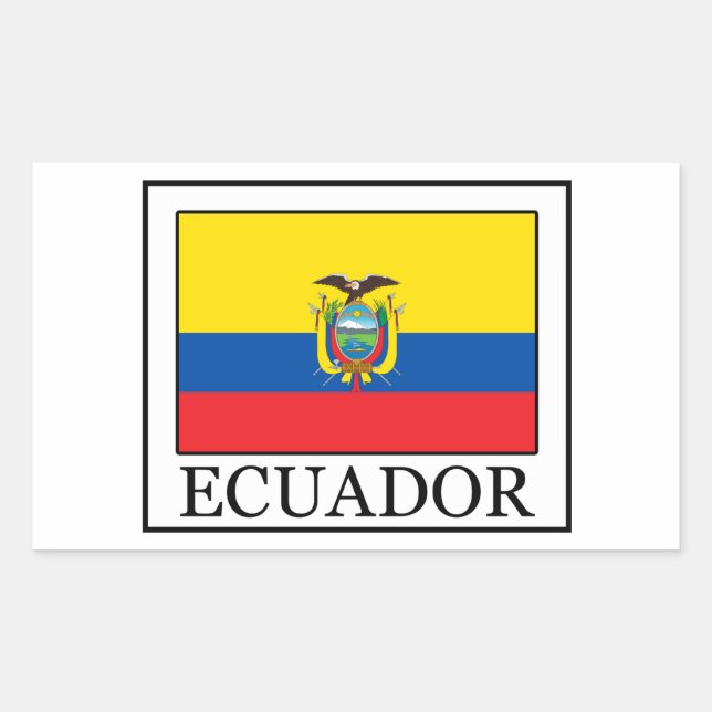Ecuador Rechteckiger Aufkleber (Vorderseite)