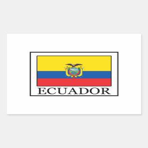 Ecuador Rechteckiger Aufkleber