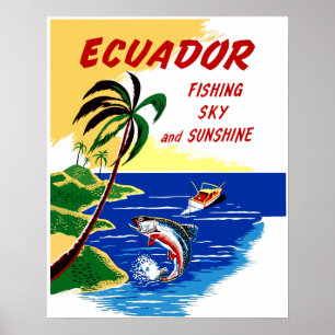 Ecuador Reiseplakat Poster