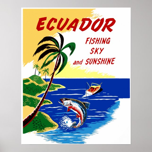 Ecuador Reiseplakat Poster (Vorne)