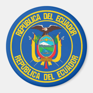 Ecuador-RundEmblem Magnet