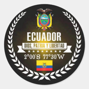 Ecuador Runder Aufkleber