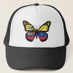 Ecuador-Schmetterling-Monarch-Flagge Truckerkappe