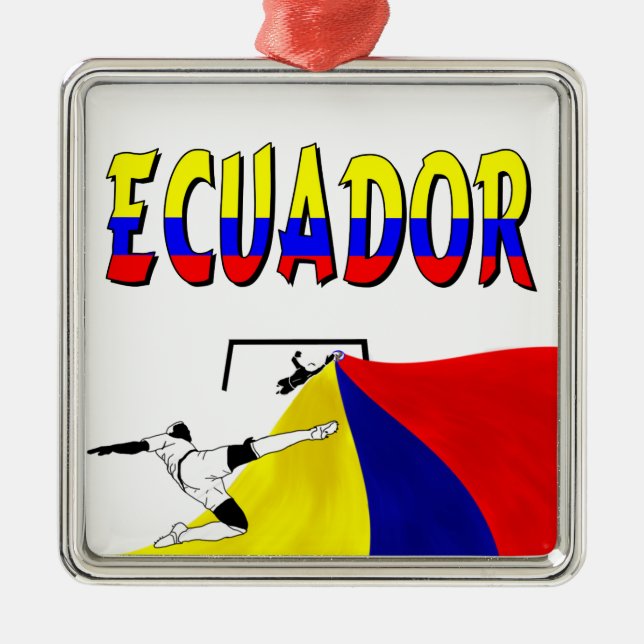 Ecuador Silbernes Ornament (Vorne)