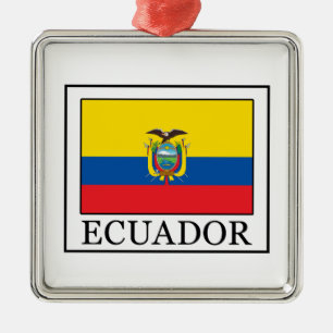 Ecuador Silbernes Ornament