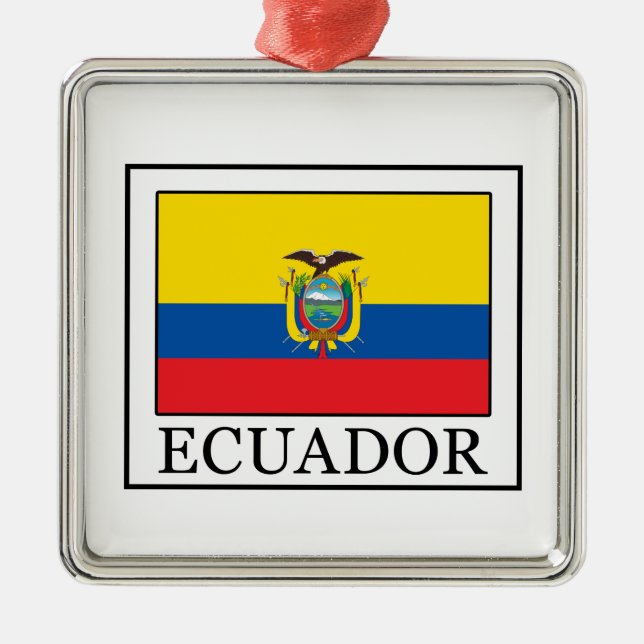 Ecuador Silbernes Ornament (Vorne)