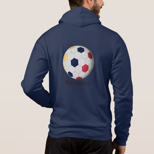 Ecuador Soccer Hoodie (Rückseite)