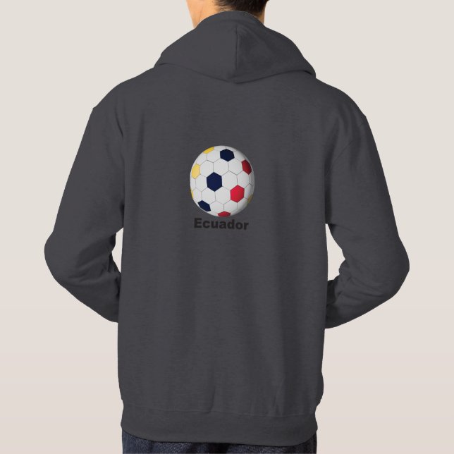 Ecuador Soccer Hoodie (Rückseite)
