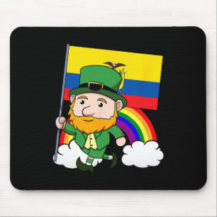 Ecuador Stolz Ecuadorianische Flagge St. Patricks  Mousepad
