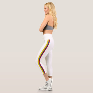 Ecuador-Streifenflagge Capri Leggings