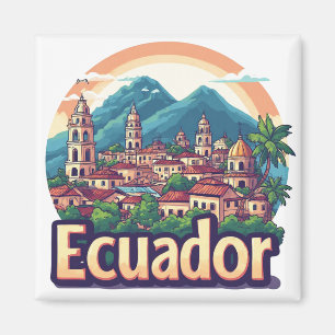 Ecuador Südamerika Souvenir 🗺️ Magnet