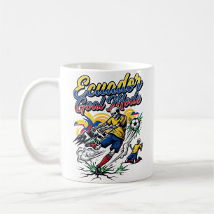 Ecuador Tor-Modus-Skelett-Stürmer-Nationen Dynamis Kaffeetasse